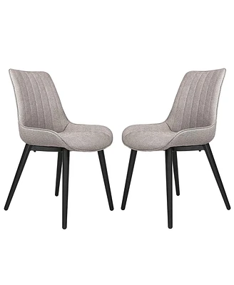 Slickblue Set of 2 Modern Accent Chairs with Soft Foam Cushions Stylish Seating for Any Room