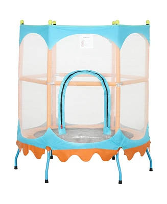 Qaba Trampoline for Kids, 4.6FT Mini Toddler Trampoline,