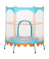 Qaba Trampoline for Kids, 4.6FT Mini Toddler Trampoline,