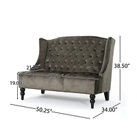 Loveseat Button-Tufted for Home or Office