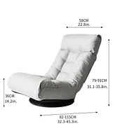 Reclining Chair With Adjustable Lazy Sofa for Tatami, Balcony, and Leisure Use, Perfect for Relaxation