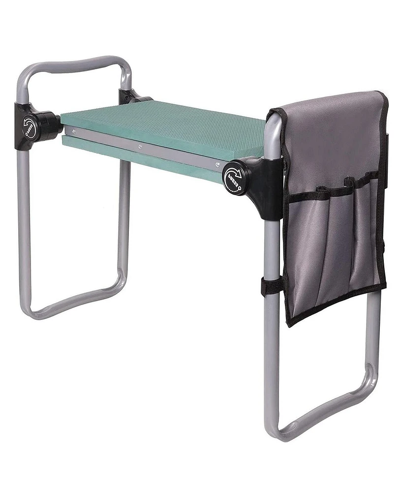 Slickblue Widened Upgrade Foldable Garden Kneeler Bench and Seat Stool for Comfortable Gardening