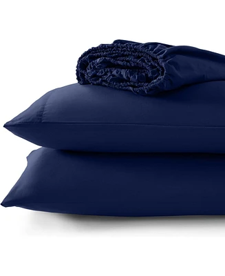 Micropuff Pillowcase Set with Matching Fitted Sheet – Soft, Durable, and Fade-Resistant Bedding