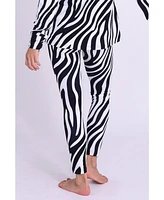 Oosc Women's Baselayer Leggings - Hotel California Zebra Print