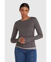 Crescent Women's Octavia Two in One Long Sleeve Top