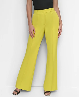 Dkny Women's Pintuck Flare-Leg Pants