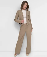 Dkny Women's Cropped Open-Front Blazer