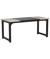 Tribesigns 70.8”Executive Desk, Large Office Computer Desk with Thicken Frame, Modern Simple Workstation Business Furniture for Home Office