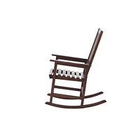Acacia Indoor Rocking Chair, Outdoor Solid Wood Patio Furniture New Style Brown