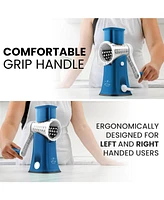 Rotary Cheese Grater with 5 Interchangeable Stainless Steel Blades