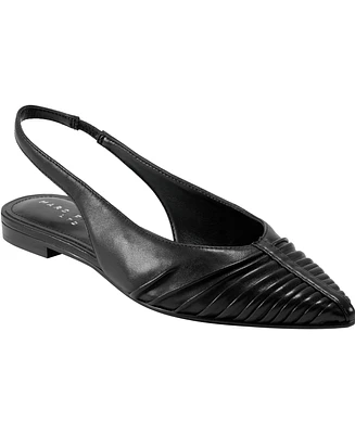 Marc Fisher Ltd Women's Dalatee Ruched Slingback Flats