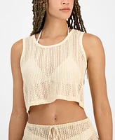 Miken Juniors' Crochet Cover-Up Tank, Exclusively at Macy's