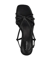 Calvin Klein Women's Poeta Kitten Heel Strappy Dress Sandals