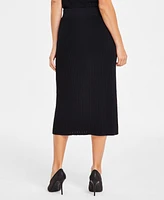 I.n.c. International Concepts Women's Button-Detail Sweater Skirt, Exclusively at Macy's