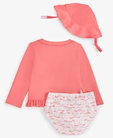 First Impressions Baby Girls Butterfly Hat, Swim Top & Bottoms, Exclusively at Macy's