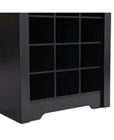 Slickblue 30-Shoe Cubby Console Stylish Shoe Storage with Modern Design for Entryway and Closet Organization