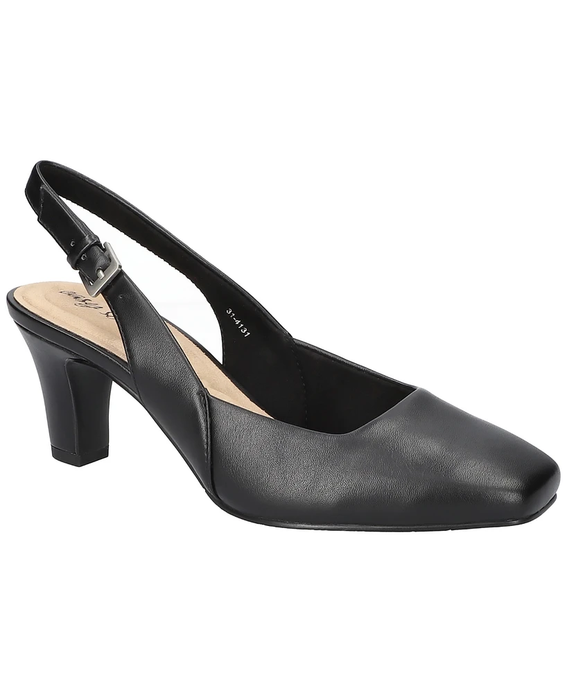 Easy Street Women's Ritsa Square Toe Slingback Pumps