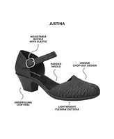 Easy Street Women's Justina Block Heel Sandals
