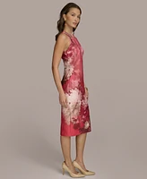 Donna Karan New York Women's Floral-Print Sheath Dress