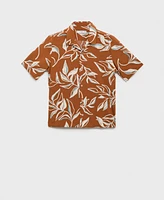 Mango Men's Regular-Fit Hawaiian-Print Shirt