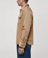 Mango Men's Corduroy Pockets Overshirt