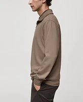 Mango Men's Half-Zip Sweatshirt