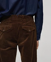 Mango Men's Regular-Fit Corduroy Pants