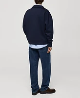 Mango Men's Relaxed-Fit Cotton Sweatshirt