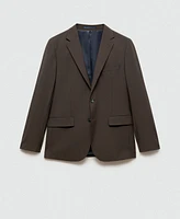 Mango Men's Wrinkle-Resistant Wool Suit Blazer