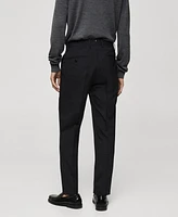 Mango Men's Virgin Wool Slim-Fit Suit Pants