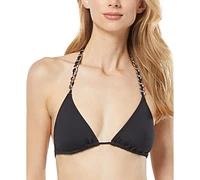 Michael Kors Women's Chain-Strap Triangle Bikini Top