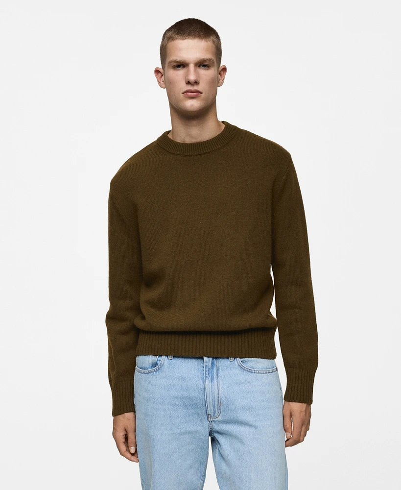 Mango Men's Wool-Blend Knit Sweater