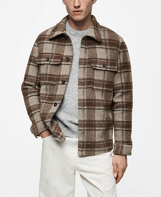 Mango Men's Flannel Overshirt