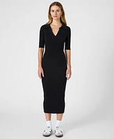 French Connection Women's Cosysoft V-Neck Midi Dress