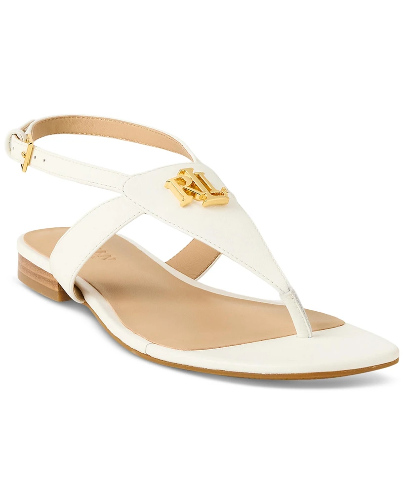 Lauren Ralph Women's Everly Thong Flat Sandals