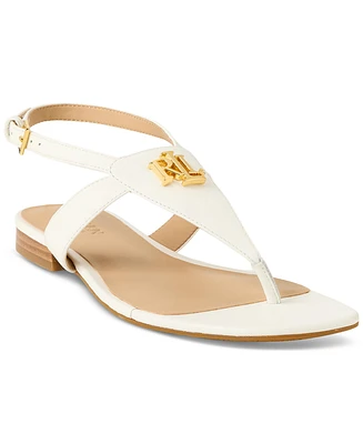 Lauren Ralph Women's Everly Thong Flat Sandals