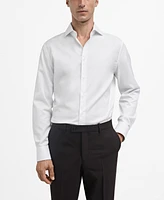 Mango Men's Slim-Fit Cotton Shirt