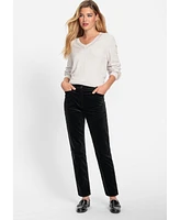 Olsen Women's Mona Fit Straight Leg Cord Trouser