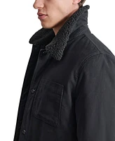 Dkny Men's Fleece-Lined Snap-Front Cotton Jacket