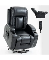 Boyel Living Infinite Position Up to 350 Lbs Power Lift Recliner Chair for Elderly Heavy Duty Motion Mechanism with 8