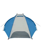 Drift Creek Outdoor Canopy Beach Shelter Sun Shade Tent with Carry Bag, Blue