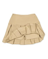 Hope & Henry Baby Girls Ponte Pleated Uniform Skort