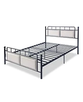 Slickblue 54" Modern Platform Bed Frame with Sturdy Support