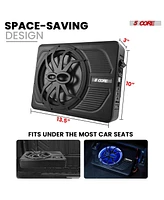 5 Core 10 inch Slim Under Seat Car Audio Subwoofer 800W Peak 150W Rms Active Powered Under-Seat Built in Amplifier Truck Sub Woofer in Enclosure Box B