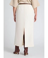 Eloquii Plus Belted Column Skirt