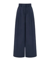 Nocturne Women's Pleated Wide Leg Pants