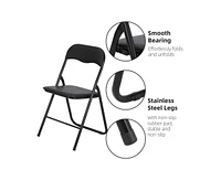 gaomon 4 Pack Folding Chairs with Padded Cushion and Back