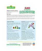 Masterpieces Sesame Street - Elo & Friends Picture Dominoes for kids