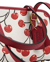 Coach Originals Cherry Print Leather Swing Shoulder Bag