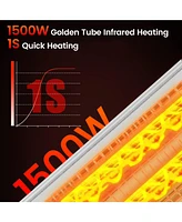 Sugift 1500W Standing Electric Heater with Double-sided Heating